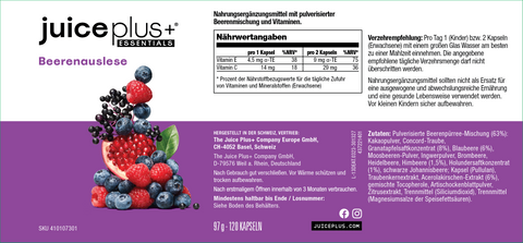 Mélange de fruits, légumes, baies et oméga+ Capsules