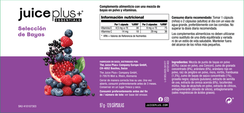 Mélange de fruits, légumes, baies et oméga+ Capsules