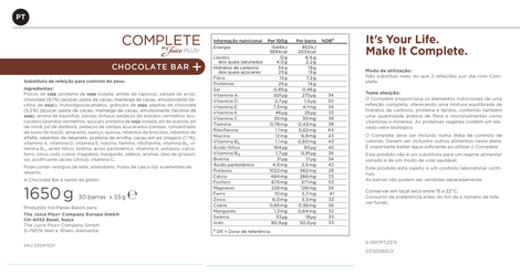 Barres de chocolat