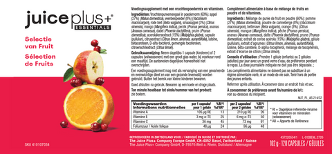 Mélange de fruits, légumes, baies et oméga+ Capsules