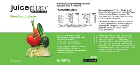 Mélange de fruits, légumes, baies et oméga+ Capsules